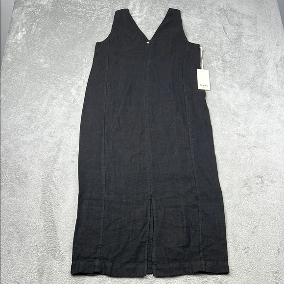 MATE the Label Dresses & Skirts - NEW MATE The Label M‎ 100% Organic Linen Black Tank Center Seam Dress